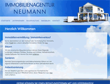 Tablet Screenshot of immobilien-neumann.com